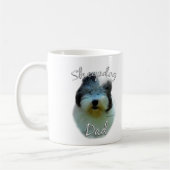 古いイギリスの牧羊犬 コーヒーマグカップ (左)