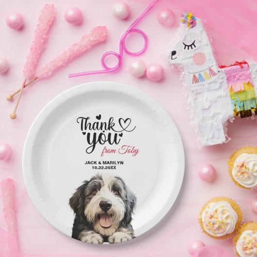 古いイギリスの牧羊犬 ペーパープレート (パーティー)