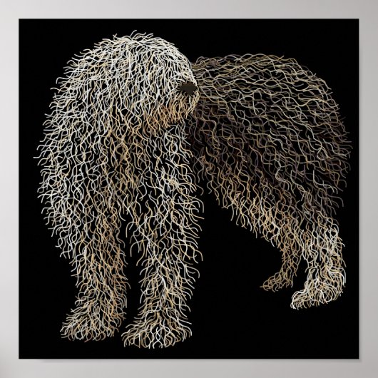 古いイギリスの牧羊犬 ポスター (正面)