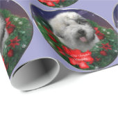 古いイギリスの牧羊犬 ラッピングペーパー (ロールコーナー)