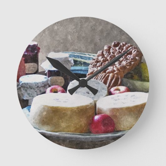 古いイギリス ラウンド壁時計 (正面)