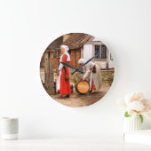 古いイギリス ラージ壁時計 (ホーム)