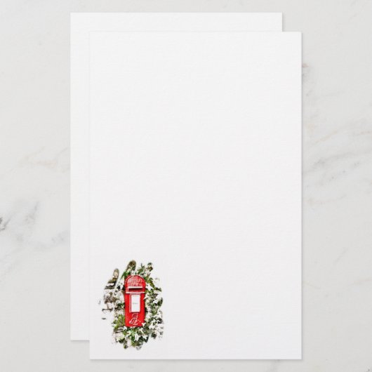 古いイギリス 便箋 (正面/裏面)