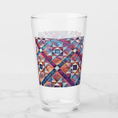 古いイングランドのタイル張り床 タンブラーグラス (正面)