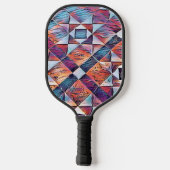 古いイングランドのタイル張り床 ピックルボールラケット (裏面)