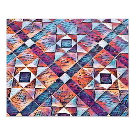 古いイングランドのタイル張り床 フォトプリント            (正面)