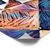 古いイングランドのタイル張り床 ポスター (角)