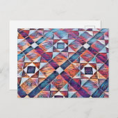 古いイングランドのタイル張り床 ポストカード (正面/裏面)