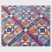 古いイングランドのタイル張り床 ラッピングペーパー (フラット)