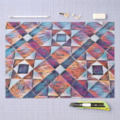 古いイングランドのタイル張り床 薄葉紙 (クラフト)