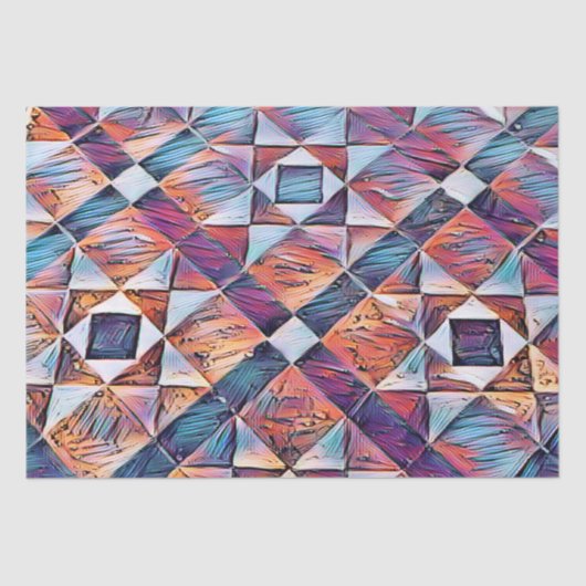 古いイングランドのタイル張り床 薄葉紙 (正面)