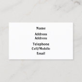 古いイングランドの剥離絵を描 名刺 (裏面)