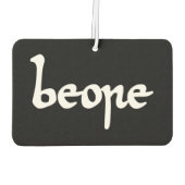 古いイングリッシュビール カーエアーフレッシュナー (裏面)