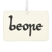 古いイングリッシュビール カーエアーフレッシュナー (裏面)