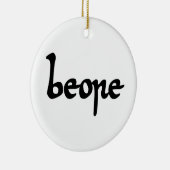 古いイングリッシュビール セラミックオーナメント (右)