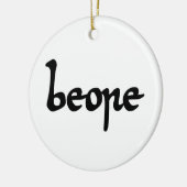 古いイングリッシュビール セラミックオーナメント (左)