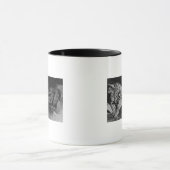 古いインディアン魔女博士アラスカ写真 マグカップ (中央)