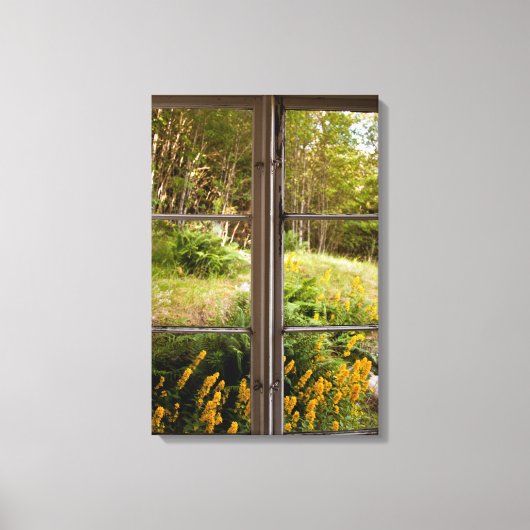 古いウィンドウで表示 キャンバスプリント (正面)