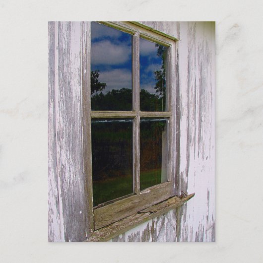 古いウィンドウ ポストカード (正面)