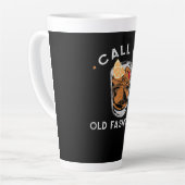 古いウイスキーの飲ファッションドみ物を呼ぶ カフェラテマグ (左アングル)