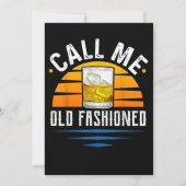 古いウイスキーファッションドバーおもしろいボン サンキューカード (正面)