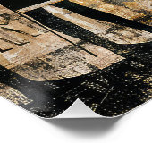 古いエジプト賛美ファラオの太陽の神 ポスター (コーナー)