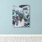 古いエルサレムの無邪気な目 キャンバスプリント (インサイチュ (ウッドフロア))