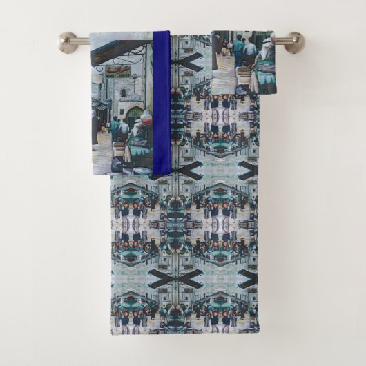 古いエルサレムの無邪気な目 バスタオルセット (インサイチュ)