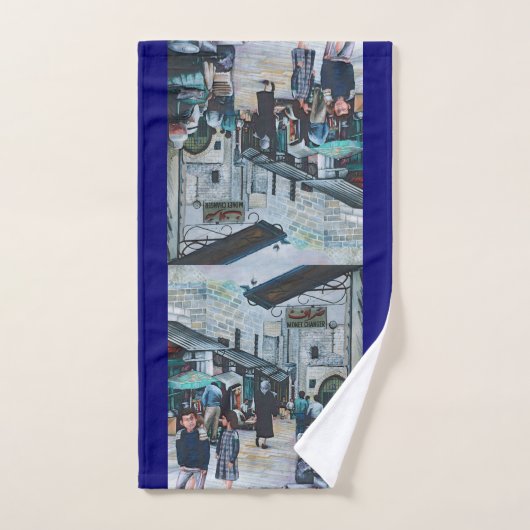 古いエルサレムの無邪気な目 バスタオルセット (ハンドタオル)