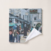 古いエルサレムの無邪気な目 バスタオルセット (ウォッシュタオル)