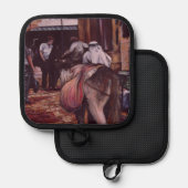 古いエルサレムは,世代が交わる場所である 鍋敷き (正面/裏面)