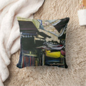 古いエルサレムを歩いて家に帰る クッション (ブランケット)