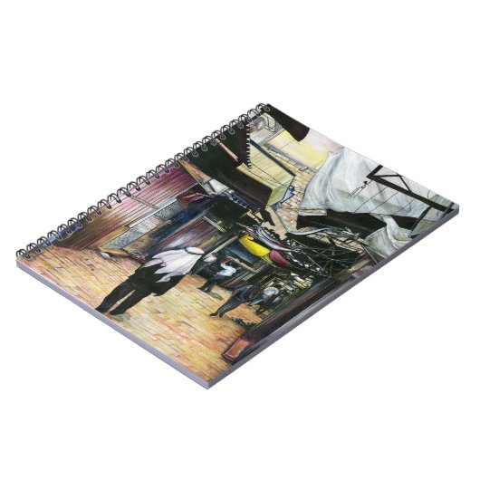 古いエルサレムを歩いて家に帰る ノートブック (左側)