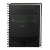 古いエレガント本の不気味なスパイダーゴシックビクトリアン ノートブック (正面)