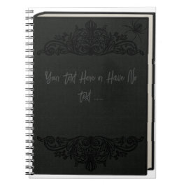 古いエレガント本の不気味なスパイダーゴシックビクトリアン ノートブック