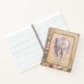 古いエレガント歯科ファッションド日記/手帳 ノートブック (内部)