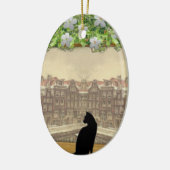 古いオランダビュー セラミックオーナメント (左)