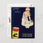 古いオランダ洗剤のためのヴィンテージ広告 ポストカード (正面/裏面)