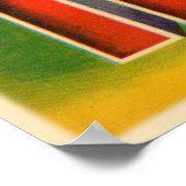 古いオリーブブランドとスペインからのクラートラベルプリント ポスター (角)