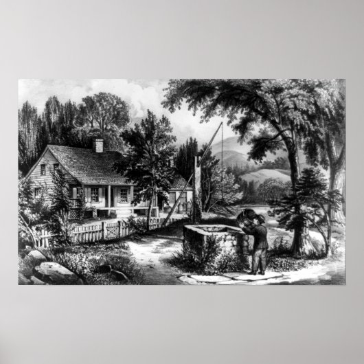 古いオーケンバケット – 1872 ポスター (正面)