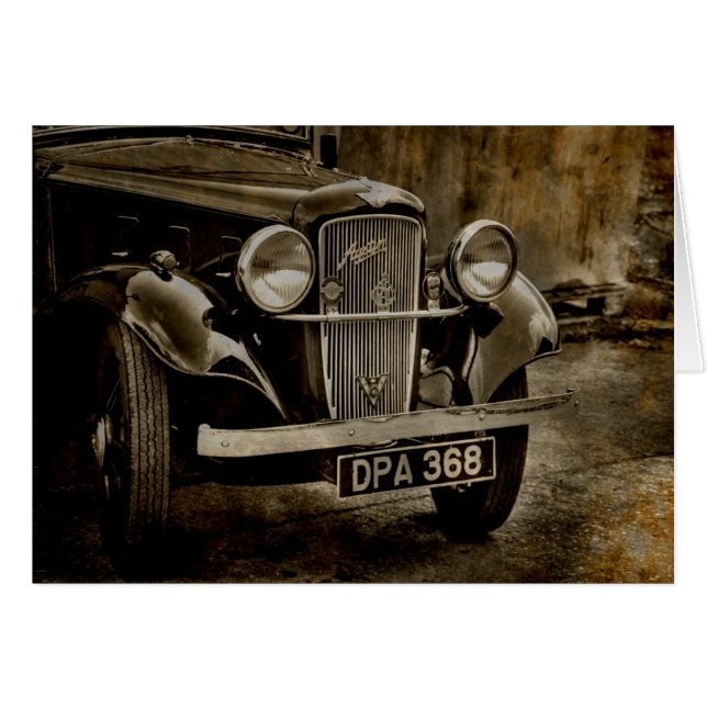 古いオースティン (正面横)