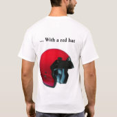 古いオートバイの女性 Tシャツ (裏面)