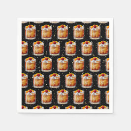 古いカクテルファッションド スタンダードカクテルナプキン