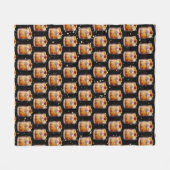 古いカクテルファッションド フリースブランケット (正面(横))