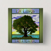 古いカシボタン 缶バッジ (正面)