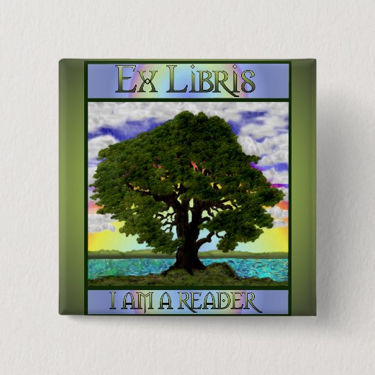 古いカシボタン 缶バッジ (正面)