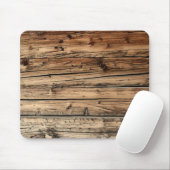 古いカシ木質の背景のmousepad マウスパッド (マウス)