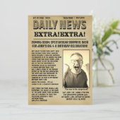 古いカスタム新聞パロディーカバー 招待状 (スタンド正面)