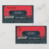 古いカセット名刺 名刺 (正面/裏面)