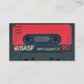 古いカセット名刺 名刺 (裏面)